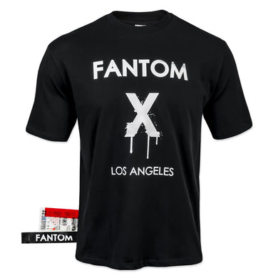 FX oversized short sleeve Black shirt with white original logo