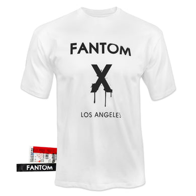 FX oversized short sleeve white shirt with black original logo