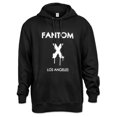 FX oversized Black Hoodie with white original logo