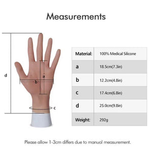 HYPER- REALISTIC MATTE BLACK WOMEN'S WRIST GLOVES