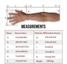 HYPER- REALISTIC MATTE BLACK WITH GRAY FINISH ELBOW-LENGTH MEN'S GLOVES