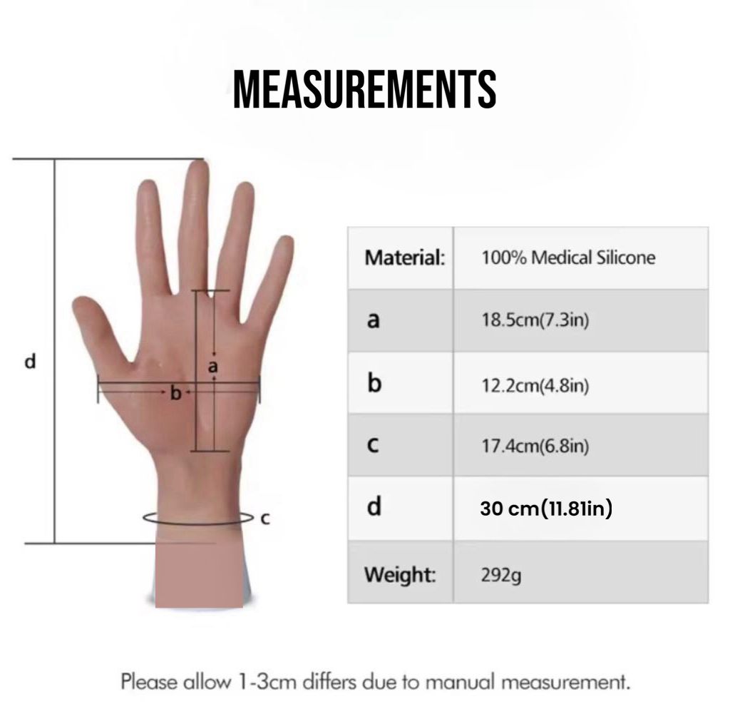 HYPER-REALISTIC MATTE WHITE WOMEN’S MID-FOREARM GLOVES