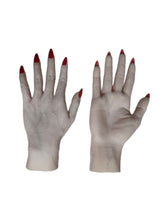 ULTRA-REALISTIC TRANSLUCENT HD WHITE POWDERED WOMEN’S MID-FOREARM GLOVES