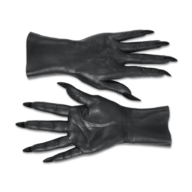 HYPER- REALISTIC MATTE BLACK WOMEN'S WRIST GLOVES