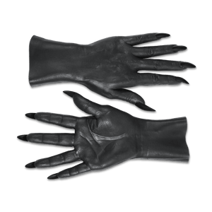 HYPER- REALISTIC MATTE BLACK WOMEN'S WRIST GLOVES
