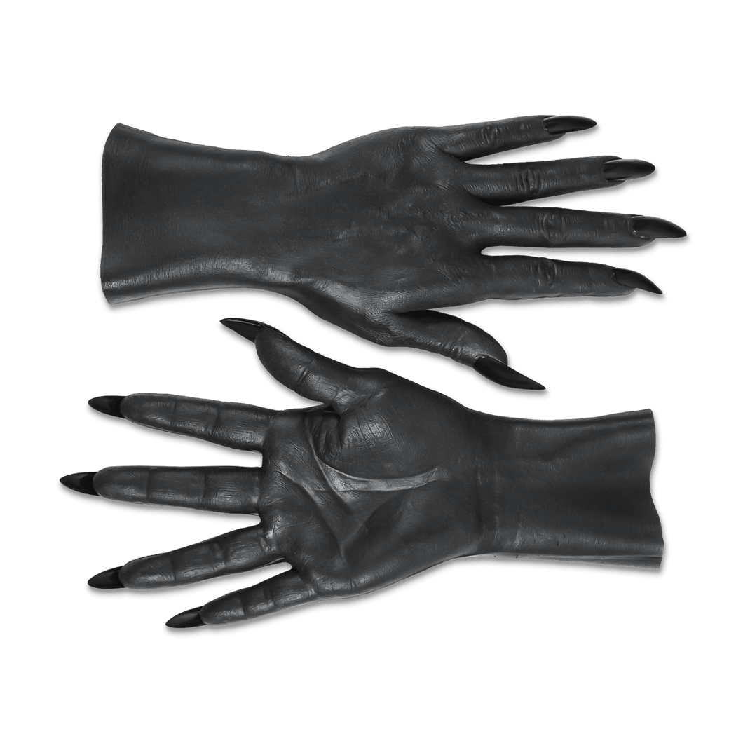 HYPER- REALISTIC MATTE BLACK WOMEN'S WRIST GLOVES