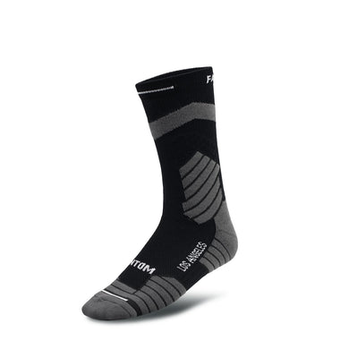 MEN'S BLACK SOCKS WITH GRAY TRIM