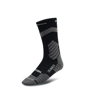 MEN'S BLACK SOCKS WITH GRAY TRIM