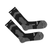 MEN'S BLACK SOCKS WITH GRAY TRIM