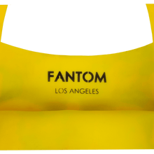 PATINA YELLOW BAROQUE STYLIZED SILICONE HANDBAG