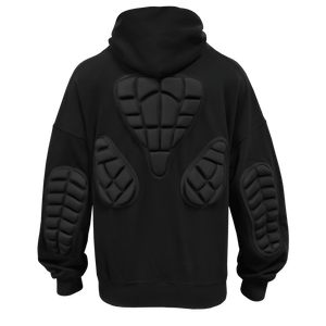 SK8 OR DIE PADDED BLACK HOODIE