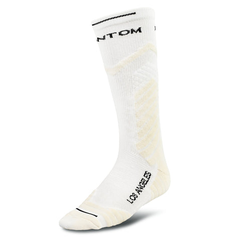 MEN'S WHITE SOCKS WITH CREAM TRIM