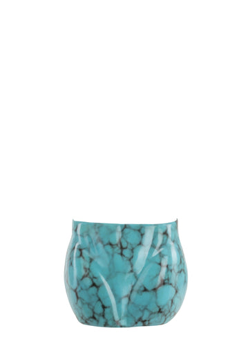 Women’s faux blue-green turquoise skirt accented with spiderweb matrix pattern