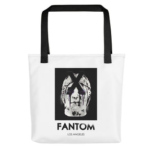 FX MASK ON BLACK BACKGROUND STENCIL Tote bag