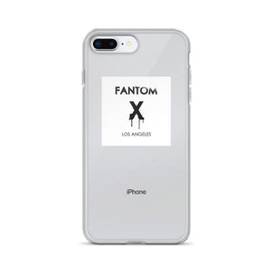 Black FX logo on white background iPhone Case