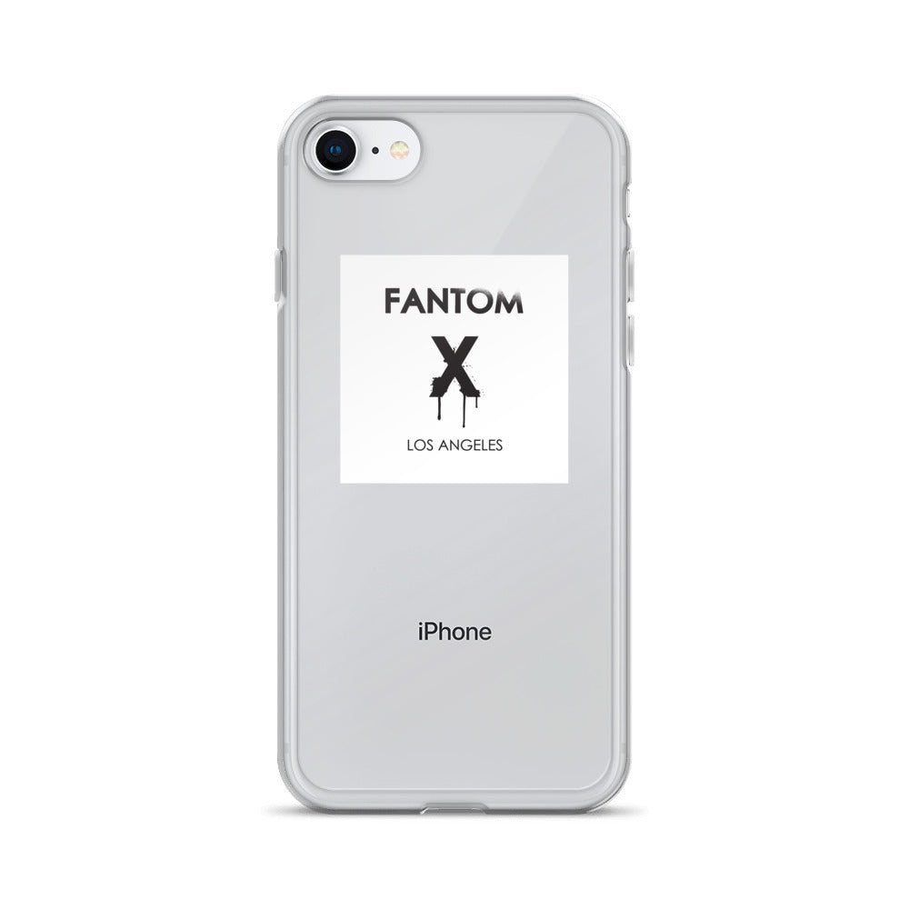 Black FX logo on white background iPhone Case