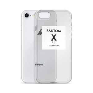 Black FX logo on white background iPhone Case