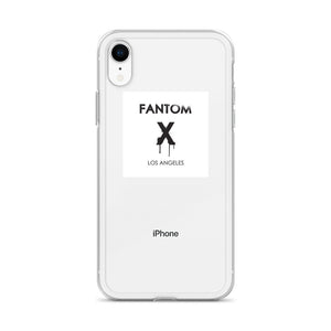 Black FX logo on white background iPhone Case