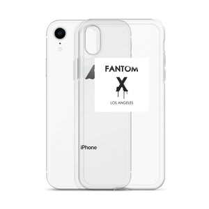 Black FX logo on white background iPhone Case