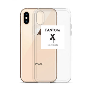 Black FX logo on white background iPhone Case