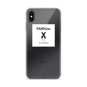 Black FX logo on white background iPhone Case