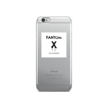 Black FX logo on white background iPhone Case