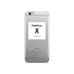 Black FX logo on white background iPhone Case