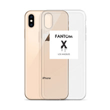 Black FX logo on white background iPhone Case