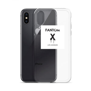 Black FX logo on white background iPhone Case