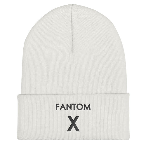 FX logo embroidered Cuffed Beanie (White)