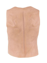 Men's hyper-realistic flesh vest with stylized scarification